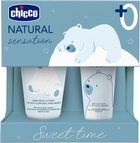 Zestaw kosmetyków pielęgnacyjnych dla dzieci Chicco Natural Sensation Sweet Time balsam 150 ml + krem 50 ml (8058664163922) - obraz 1