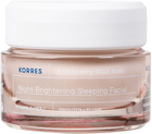 Krem do twarzy nawilżający Korres Apothecary Wild Rose Night-Brightening Sleeping Facial 40 ml (5203069106620)