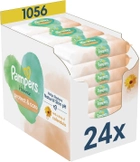 Chusteczki nawilżane dla niemowląt Pampers Harmonie Protect&Care 24x44 szt (8700216250603) - obraz 1
