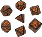 Набір кубиків Q-Workshop Pathfinder: Hell's Vengeance - Чорний і помаранчевий 7 шт (5907699493524) - зображення 1