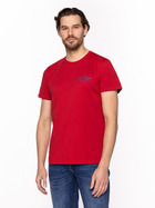 Koszulka męska bawełniana Lee Cooper BRAND10-2410 L Czerwona (5904347395896) - obraz 3
