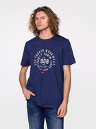 Koszulka męska bawełniana Lee Cooper BRAND6-6010 XL Niebieska (5904347396046) - obraz 1