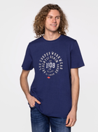 Koszulka męska bawełniana Lee Cooper BRAND6-6010 2XL Niebieska (5904347396053) - obraz 3