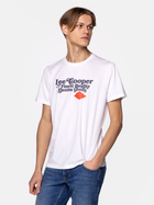 Koszulka męska bawełniana Lee Cooper BRAND7-7010 L Biała (5904347395940) - obraz 3