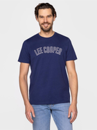 Футболка бавовняна чоловіча Lee Cooper COLLEGE-2400 XL Синя (5904347395612) - зображення 3