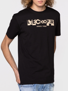 Koszulka męska bawełniana Lee Cooper LC BLOCK1-1010 M Czarna (5904347388447) - obraz 4