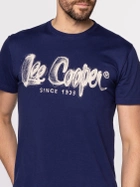 Koszulka męska bawełniana Lee Cooper LOGO DRAW-1010 M Niebieska (5904347388584) - obraz 4
