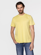 Koszulka męska bawełniana Lee Cooper OBUTCH-875 XL Żółta (5904347395094) - obraz 3