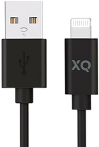 Kabel Xqisit NP USB Type-A - Lightning 1 m Black (4029948221977) - obraz 1