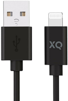 Кабель Xqisit NP USB Type-A - Lightning 1 м Black (4029948221977) - зображення 1