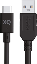 Kabel Xqisit NP USB Type-C - USB Type-A 1 m Black (4029948221496) - obraz 1