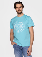 Koszulka męska bawełniana Lee Cooper STAMP4-2404 XL Błękitna (5904347395711) - obraz 2