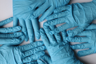 Перчатки смотровые медицинские MD Fonscare нитриловые неприпудренные Размер М 100 шт Синие (6905642864338) - изображение 3