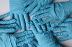Перчатки смотровые медицинские MD Fonscare нитриловые неприпудренные Размер L 100 шт Синие (6905642864345) - изображение 4