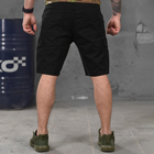 Чоловічі шорти Loshan котон з лямками під ремінь чорні розмір L - зображення 3