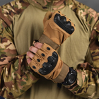 Беспалые перчатки с защитными накладками Outdoor Tactics койот размер M - изображение 3