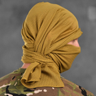 Универсальный сетчатый шарф койот размер 150х50 см - изображение 2