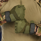 Перчатки с защитными накладками и липучками для регулировки олива размер L - изображение 3