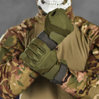 Перчатки с защитными накладками и липучками для регулировки олива размер L - изображение 4