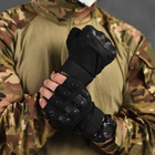 Беспалые перчатки с защитными накладками Outdoor Tactics черные размер 2XL - изображение 3