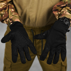 Перчатки с откидными пальцами и антискользящим покрытием черные размер L - изображение 4
