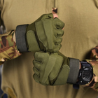 Беспалые перчатки Lesko E302 Sand с защитными накладками олива размер M - изображение 3