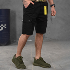 Чоловічі шорти Loshan котон з лямками під ремінь чорні розмір XL - зображення 2