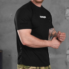 Чоловіча футболка Coolmax з принтом поліція чорна розмір S - зображення 2
