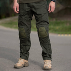 Мужские штаны с наколенниками G2 R&M рип-стоп олива размер 3XL - изображение 1