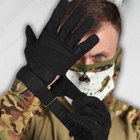 Износостойкие Перчатки Standart с усиленной зоной ладоней и пальцев черные размер L - изображение 4