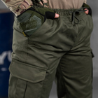 Чоловічі Штани "Bandit" грета з місткими кишенями олива розмір S - зображення 5