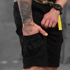 Чоловічі шорти Loshan котон з лямками під ремінь чорні розмір 3XL - зображення 5