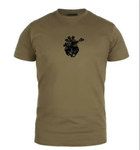 Военная футболка олива с принтом Сердце Размер 56 - изображение 1