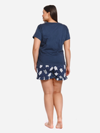 Піжама (футболка + шорти) жіноча бавовняна Doctor Nap Pm.4219 L Темно-синя (5902701163754) - зображення 9