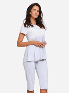 Піжама (футболка + бриджі) жіноча Doctor Nap Pw.9232 L Сіра (5902701104580) - зображення 3