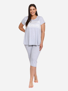 Піжама (футболка + бриджі) жіноча Doctor Nap Pw.9232 XL Сіра (5902701104597) - зображення 4