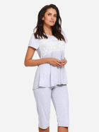 Піжама (футболка + бриджі) жіноча Doctor Nap Pw.9232 XXXL Сіра (5902701122508) - зображення 3