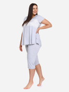 Піжама (футболка + бриджі) жіноча Doctor Nap Pw.9232 XXXL Сіра (5902701122508) - зображення 6