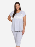 Піжама (футболка + бриджі) жіноча Doctor Nap Pw.9232 XXL Сіра (5902701104603) - зображення 5