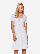 Нічна сорочка жіноча бавовняна Doctor Nap TCB.9393 M Світло-сіра (5902701114695) - зображення 1