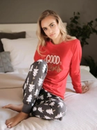 Piżama (bluza + spodnie) damska Doctor Nap PM.4312 XL Czerwona (5902701179519) - obraz 5