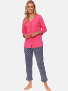 Піжама (кофта + штани) жіноча бавовняна Doctor Nap PM.4566 XXXL Рожева (5903622064724) - зображення 1