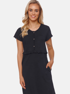 Нічна сорочка жіноча бавовняна Doctor Nap TCB.4543 L Чорна (5903622063253) - зображення 3