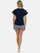 Піжама (футболка + шорти) жіноча бавовняна Doctor Nap PM.5117 L Темно-синя (5903622066193) - зображення 2