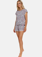Піжама (футболка + шорти) жіноча бавовняна Doctor Nap PM.4401 M Сіра (5901592708051) - зображення 3