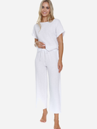 Піжама (футболка + штани) жіноча бавовняна Doctor Nap PM.5319 S Біла (5902701190293) - зображення 5