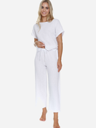 Піжама (футболка + штани) жіноча бавовняна Doctor Nap PM.5319 S Біла (5902701190293) - зображення 5