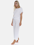 Піжама (футболка + штани) жіноча бавовняна Doctor Nap PM.5319 M Біла (5902701190309) - зображення 3