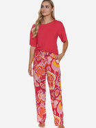 Piżama (T-shirt + spodnie) damska Doctor Nap PM.5322 S Czerwona (5902701190422) - obraz 4