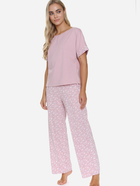 Піжама (футболка + штани) жіноча бавовняна Doctor Nap PM.5324 S Рожева (5902701190507) - зображення 3